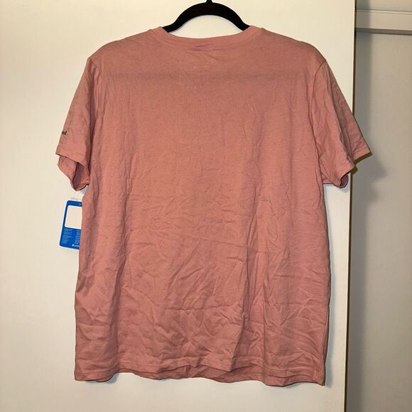 Columbia Large Pink Mountain Graphic Tee Short Sleeve Crew Neck Womens NWT - Picture 3 of 6